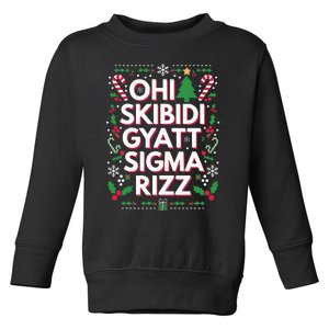 Ohio S.K.I.B.I.D.I Gyatt Sigma Rizz Gen Alpha Xmas Toddler Sweatshirt