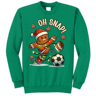 Oh Snap Gingerbreadman Christmas Soccer Sweatshirt