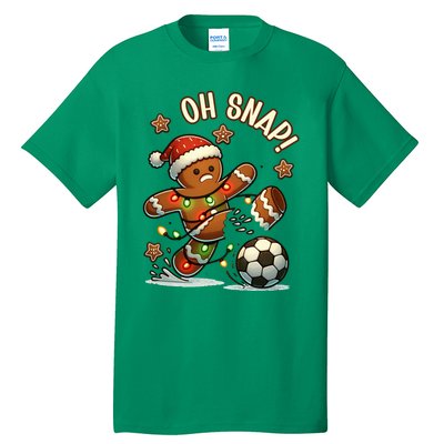 Oh Snap Gingerbreadman Christmas Soccer Tall T-Shirt