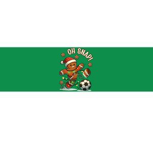 Oh Snap Gingerbreadman Christmas Soccer Bumper Sticker