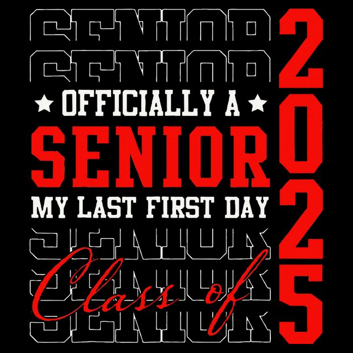 Officially Senior Graduation My Last First Day Class Of 2025 Drawstring Bag