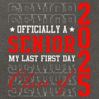 Officially Senior Graduation My Last First Day Class Of 2025 Cotton Canvas Backpack