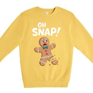 Oh Snap Gingerbread Premium Crewneck Sweatshirt