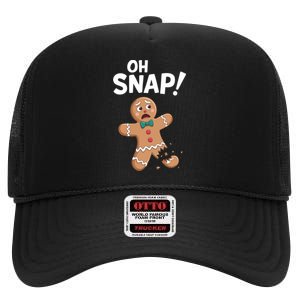 Oh Snap Gingerbread High Crown Mesh Back Trucker Hat