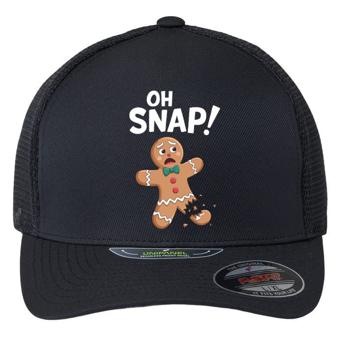 Oh Snap Gingerbread Flexfit Unipanel Trucker Cap