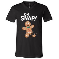 Oh Snap Gingerbread V-Neck T-Shirt