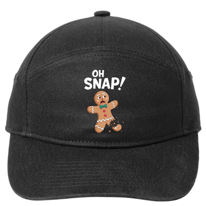 Oh Snap Gingerbread 7-Panel Snapback Hat