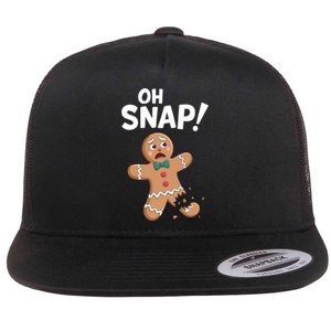 Oh Snap Gingerbread Flat Bill Trucker Hat