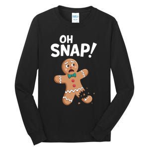 Oh Snap Gingerbread Tall Long Sleeve T-Shirt