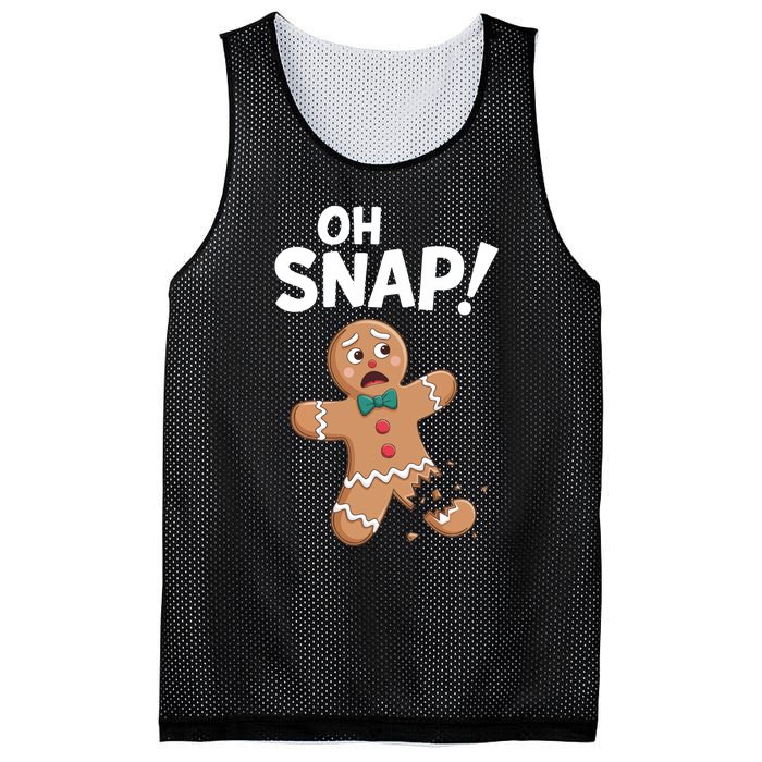 Oh Snap Gingerbread Mesh Reversible Basketball Jersey Tank