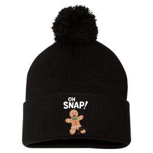 Oh Snap Gingerbread Pom Pom 12in Knit Beanie