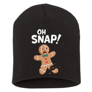 Oh Snap Gingerbread Short Acrylic Beanie