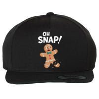 Oh Snap Gingerbread Wool Snapback Cap