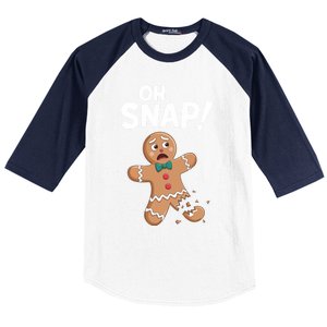 Oh Snap Gingerbread Baseball Sleeve Shirt