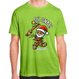 Oh Snap Gingerbreadman Christmas Softball Adult ChromaSoft Performance T-Shirt