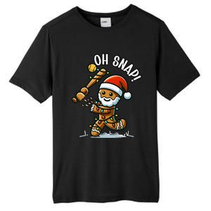 Oh Snap Gingerbreadman Christmas Softball Tall Fusion ChromaSoft Performance T-Shirt