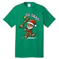 Oh Snap Gingerbreadman Christmas Softball Tall T-Shirt