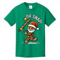 Oh Snap Gingerbreadman Christmas Softball Kids T-Shirt