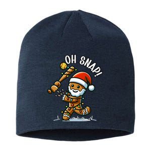 Oh Snap Gingerbreadman Christmas Softball Sustainable Beanie