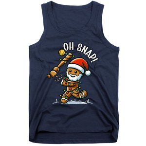 Oh Snap Gingerbreadman Christmas Softball Tank Top