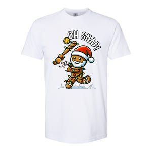 Oh Snap Gingerbreadman Christmas Softball Softstyle CVC T-Shirt