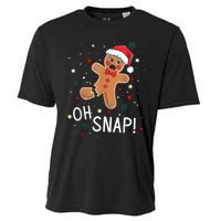 Oh Snap Gingerbread Man Cute Christmas Cookie Baking Team Cooling Performance Crew T-Shirt