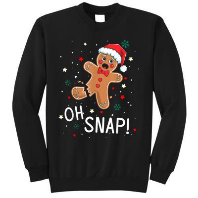 Oh Snap Gingerbread Man Cute Christmas Cookie Baking Team Sweatshirt