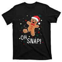 Oh Snap Gingerbread Man Cute Christmas Cookie Baking Team T-Shirt