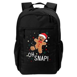 Oh Snap Gingerbread Man Cute Christmas Cookie Baking Team Daily Commute Backpack