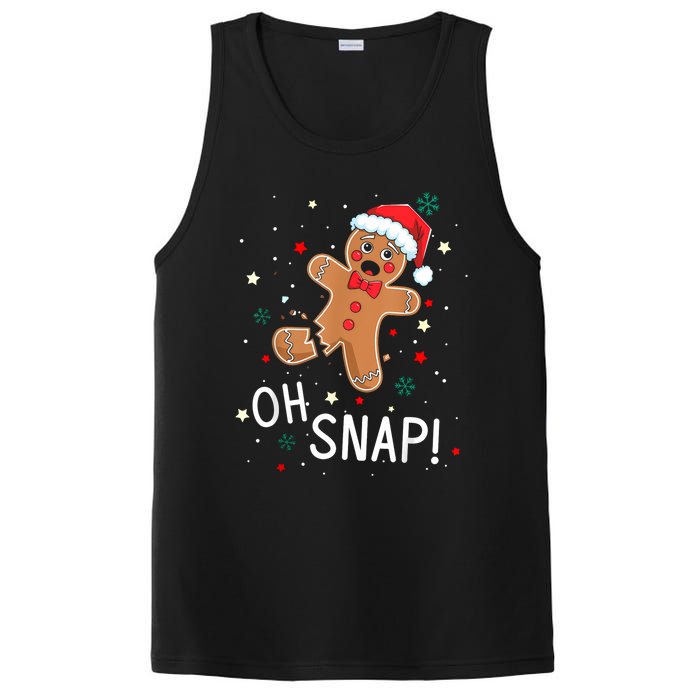 Oh Snap Gingerbread Man Cute Christmas Cookie Baking Team PosiCharge Competitor Tank