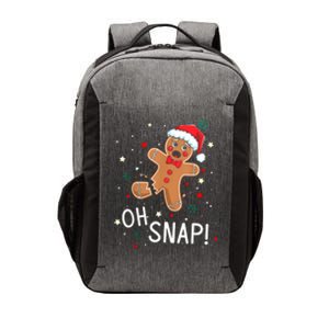 Oh Snap Gingerbread Man Cute Christmas Cookie Baking Team Vector Backpack