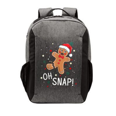 Oh Snap Gingerbread Man Cute Christmas Cookie Baking Team Vector Backpack