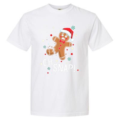 Oh Snap Gingerbread Man Cute Christmas Cookie Baking Team Garment-Dyed Heavyweight T-Shirt