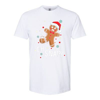 Oh Snap Gingerbread Man Cute Christmas Cookie Baking Team Softstyle CVC T-Shirt