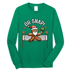 Oh Snap Gingerbreadman Christmas Volleyball Long Sleeve Shirt