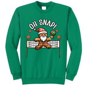 Oh Snap Gingerbreadman Christmas Volleyball Sweatshirt