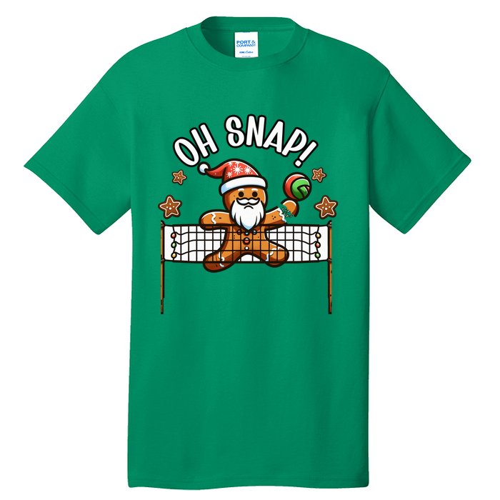 Oh Snap Gingerbreadman Christmas Volleyball Tall T-Shirt