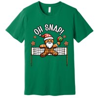 Oh Snap Gingerbreadman Christmas Volleyball Premium T-Shirt