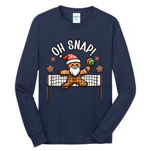 Oh Snap Gingerbreadman Christmas Volleyball Tall Long Sleeve T-Shirt