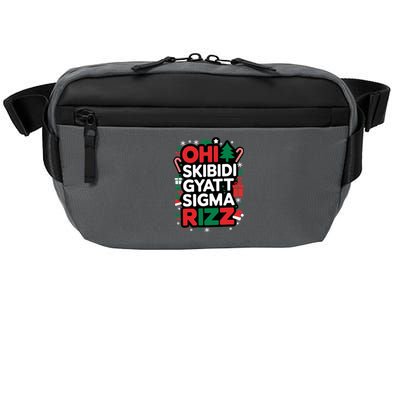 Ohio S.K.I.B.I.D.I Gyatt Sigma Rizz Gen Alpha Xmas Crossbody Pack