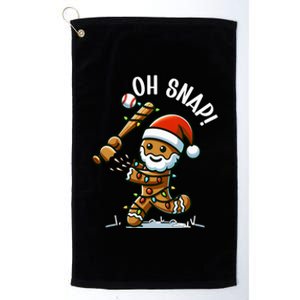 Oh Snap Gingerbreadman Christmas Baseball Platinum Collection Golf Towel