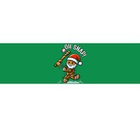 Oh Snap Gingerbreadman Christmas Baseball Bumper Sticker