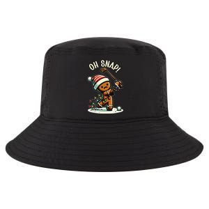 Oh Snap Gingerbreadman Golfer Golf Christmas Golfing Cool Comfort Performance Bucket Hat