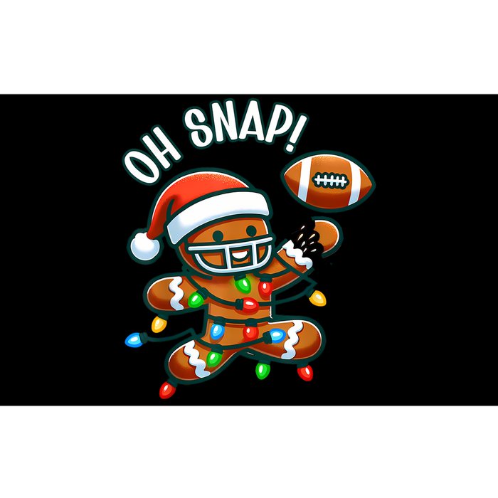 Oh Snap Gingerbreadman Christmas Football Bumper Sticker