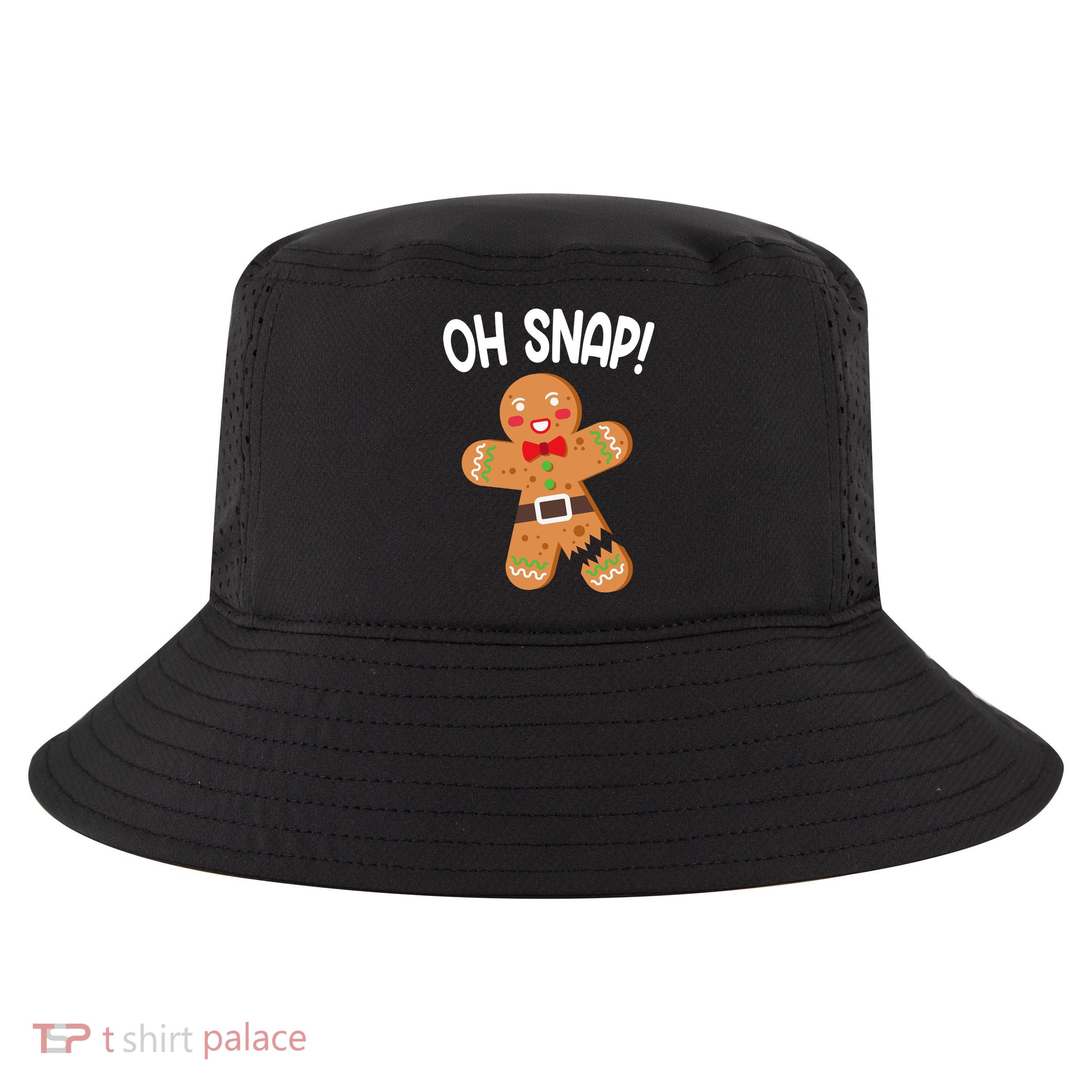 Oh Snap Gingerbread Funny Christmas Cool Comfort Performance Bucket Hat