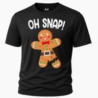 Oh Snap Gingerbread Funny Christmas Cooling Performance Crew T-Shirt