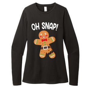 Oh Snap Gingerbread Funny Christmas Womens CVC Long Sleeve Shirt