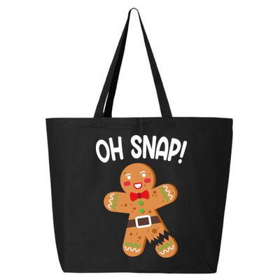 Oh Snap Gingerbread Funny Christmas 25L Jumbo Tote