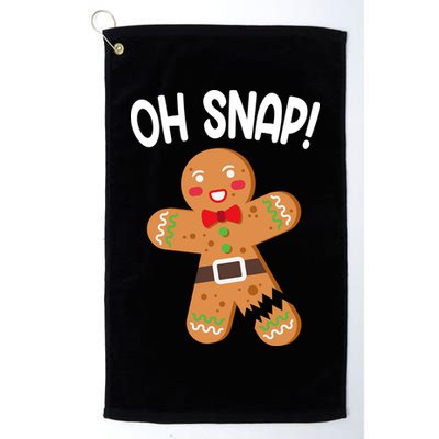 Oh Snap Gingerbread Funny Christmas Golf Towel