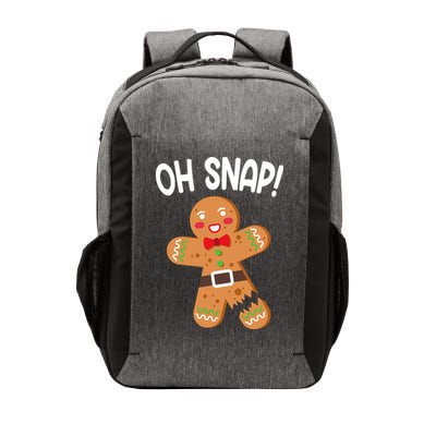 Oh Snap Gingerbread Funny Christmas Vector Backpack